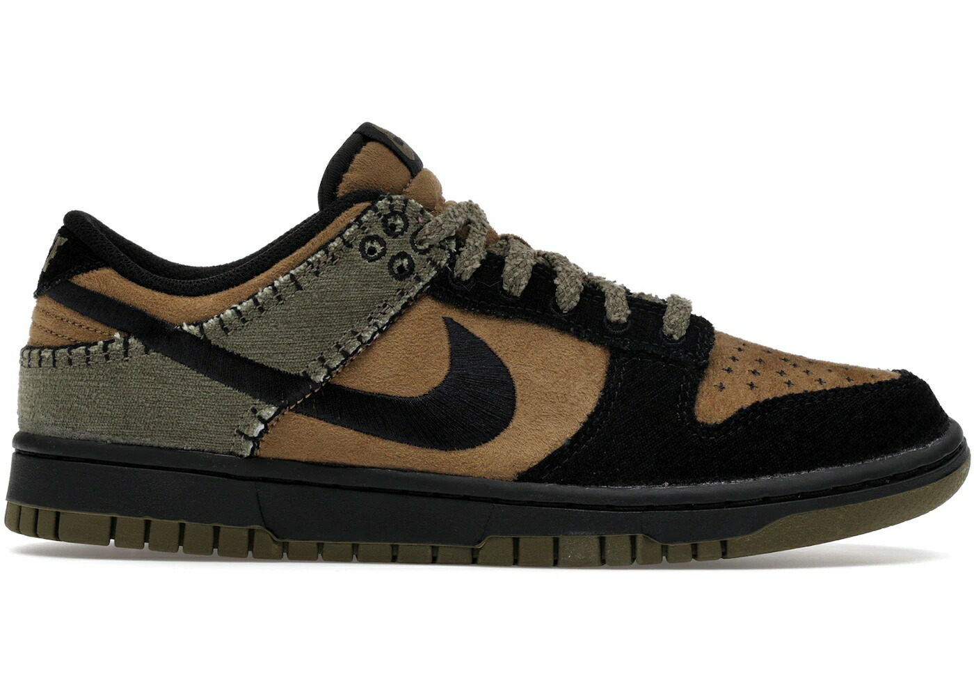 ナイキ ダンク 間鴨柄 オリーブ 赤銅色 赤銅色 黒いこと 黒いこと ダンクロー スニーカー メンズ NIKE DUNK LOW RETRO CAMO OLIVE / BROWN KELP BLACK MEDIUM OLIVE