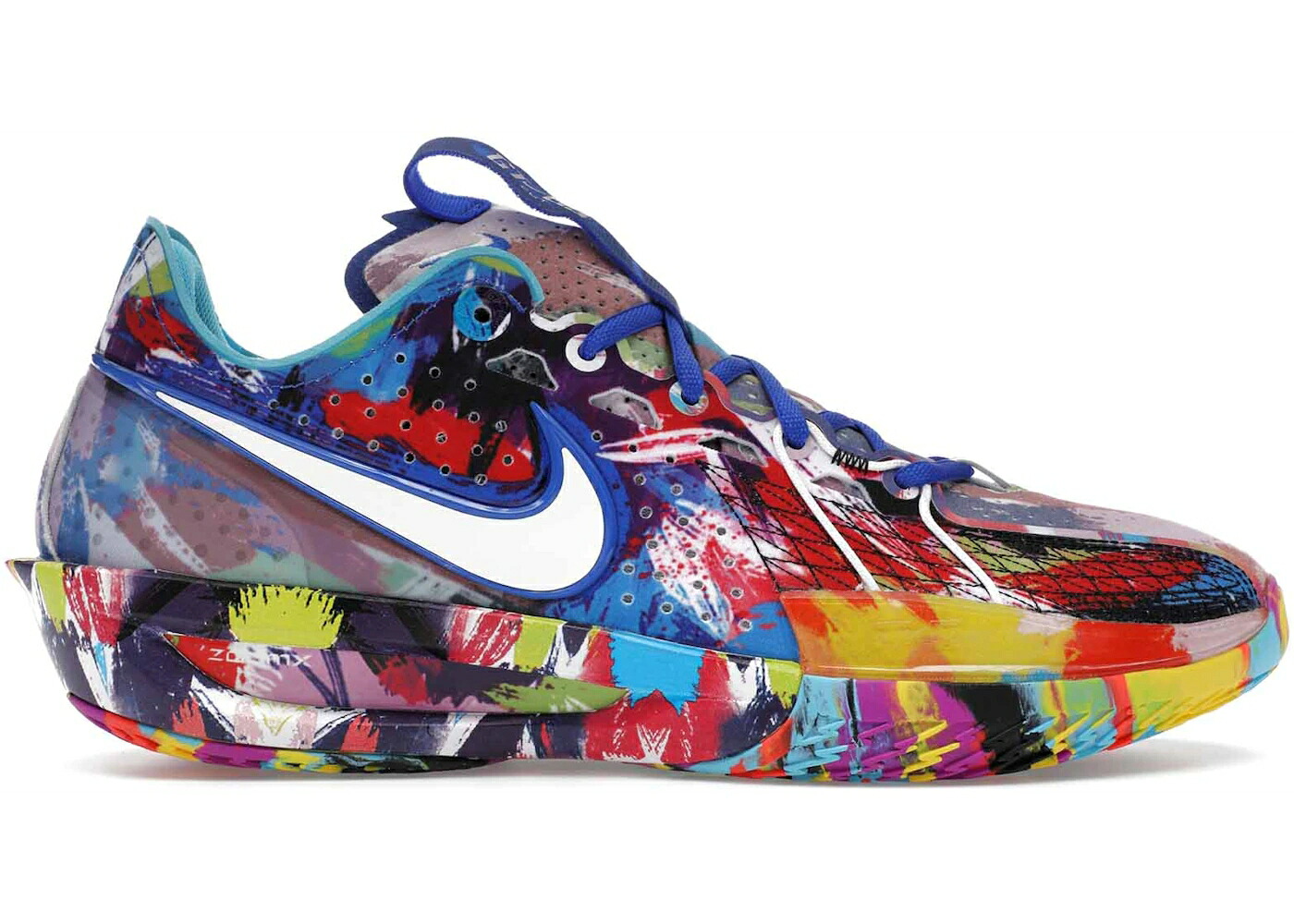 ナイキ 望遠レンズ スニーカー メンズ NIKE AIR ZOOM GT CUT 3 JEWELL LOYD PAINT / MULTI COLOR