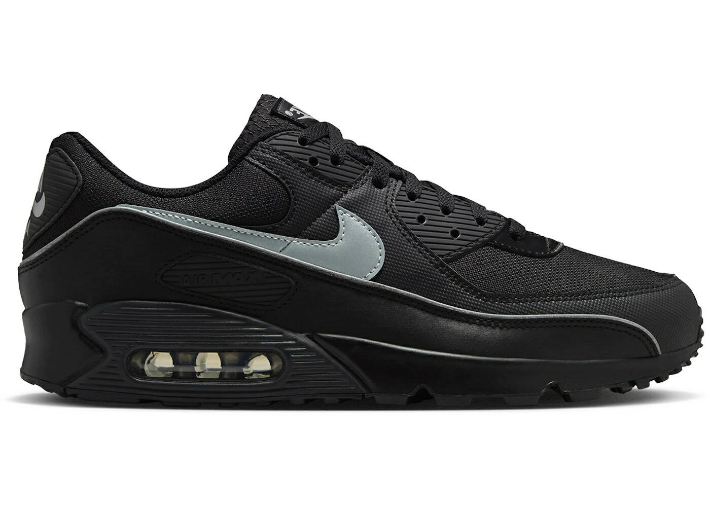 ナイキ マックス プレミアム 黒色 ブラック エアマックス スニーカー メンズ NIKE AIR MAX 90 PREMIUM BLACK REFLECTIVE / BLACK BLACK ANTHRACITE MULTI
