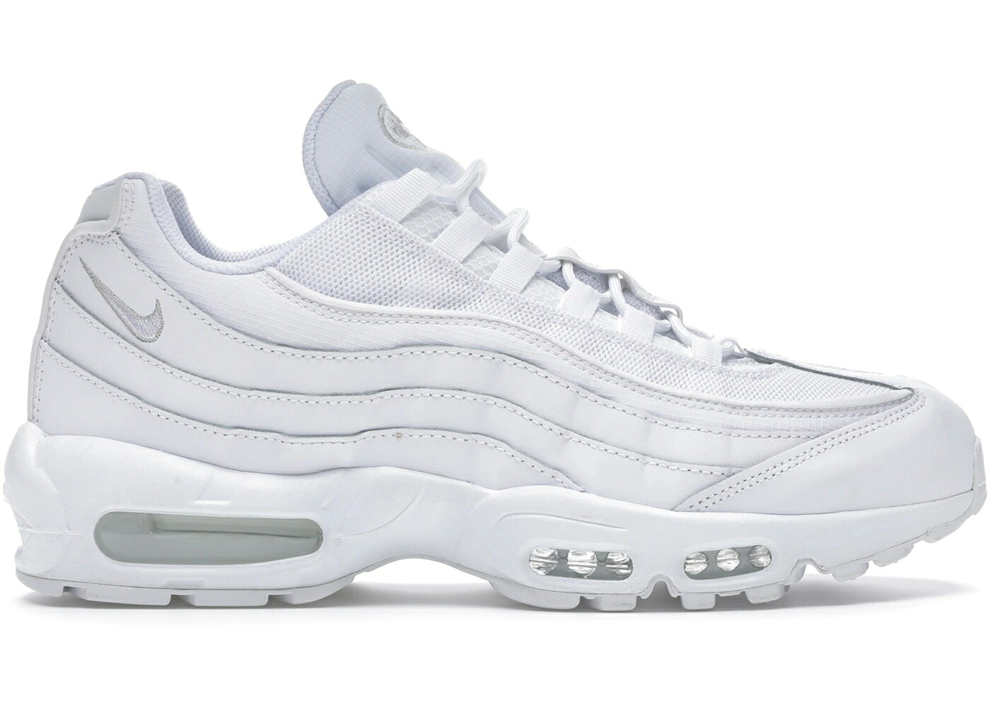 ナイキ マックス 白色 ホワイト 灰色 グレー エアマックス スニーカー メンズ NIKE AIR MAX 95 ESSENTIAL WHITE GREY FOG / WHITE GREY FOG WHITE|スニケス