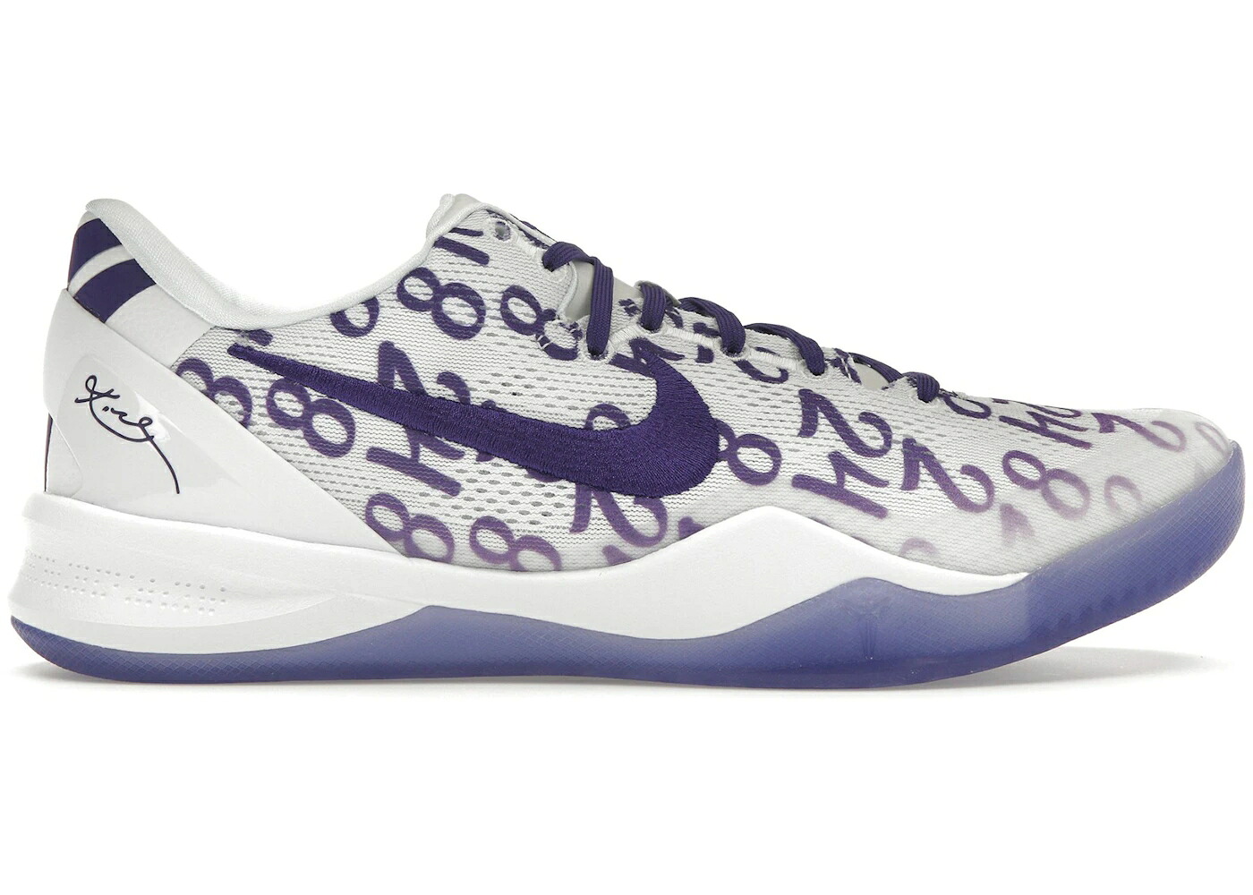 ナイキ コービー 労働者階級トロ 厚地の外套 紫 パープル 白いこと 白いこと スニーカー メンズ NIKE KOBE 8 PROTRO COURT PURPLE / WHITE COURT PURPLE WHITE