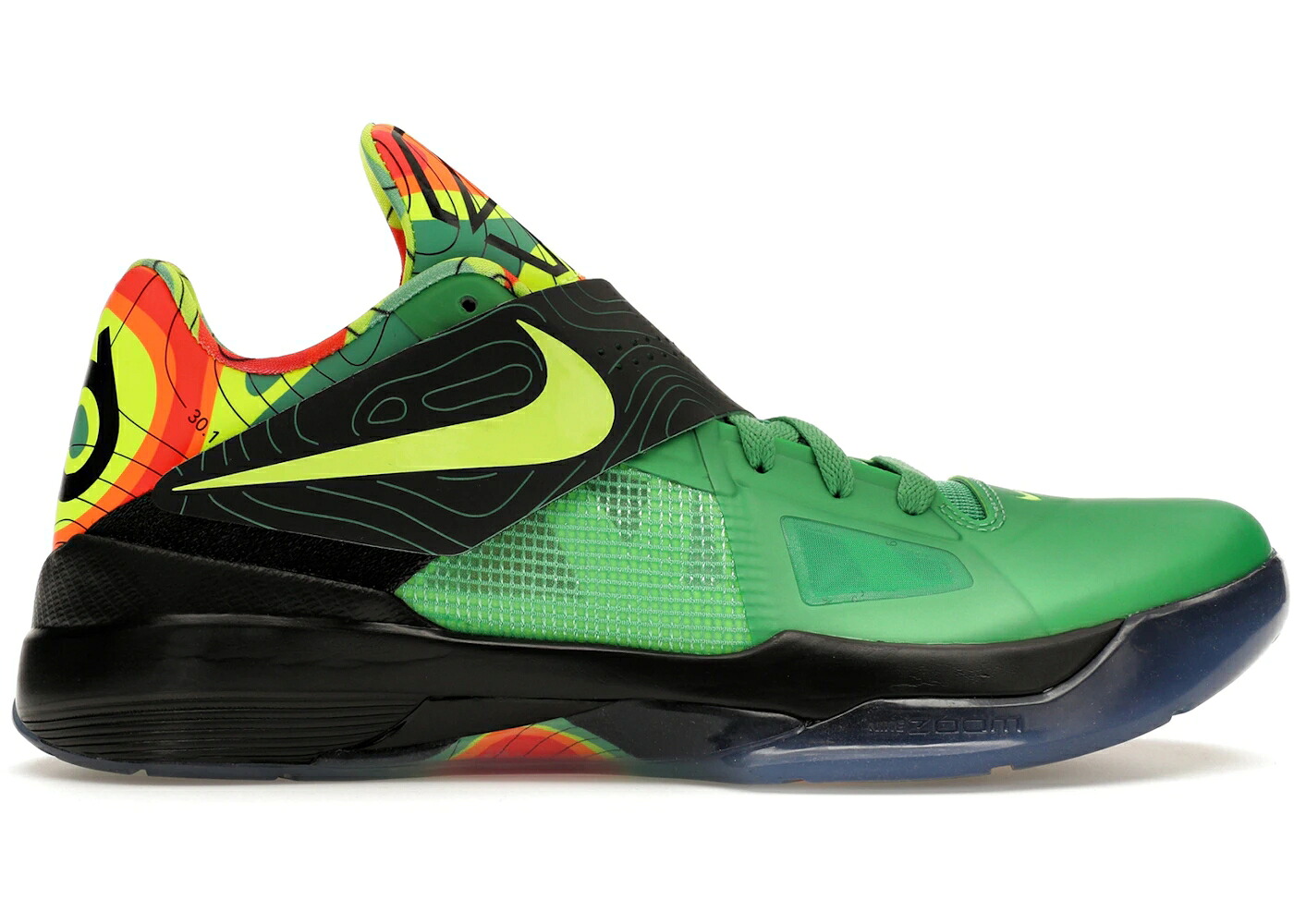ナイキ 緑 緑であること 黒いこと 黒いこと 野球クラブ スニーカー メンズ NIKE KD 4 WEATHERMAN (2024) / LUSH GREEN VOLT BLACK TEAM