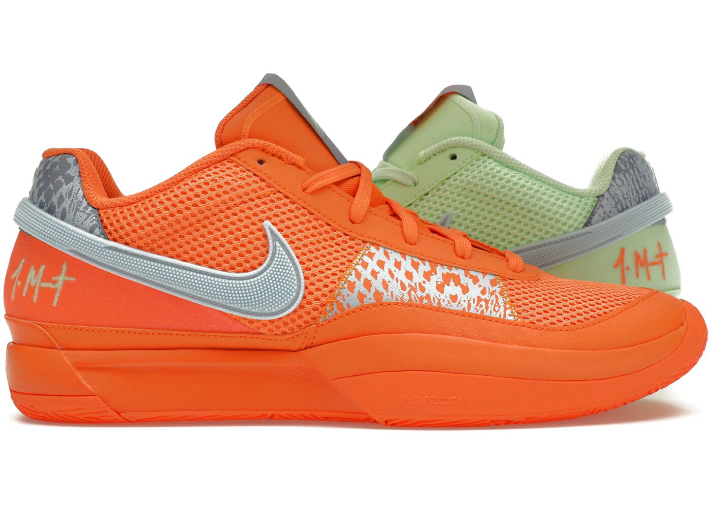 ナイキ スニーカー メンズ NIKE JA 1 MISMATCHED / BRIGHT MANDARIN MULTI COLOR 靴-スニーカー