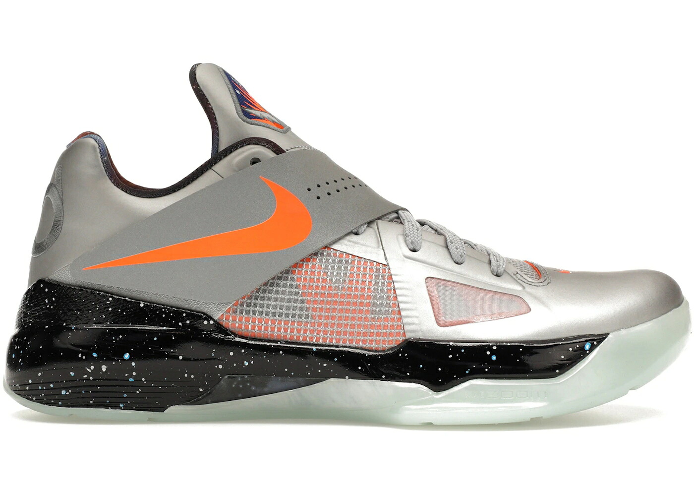 ナイキ 天の川 しろがね色 しろがね色 橙 オレンジ色 スニーカー メンズ NIKE KD 4 GALAXY (2024) / METALLIC SILVER TOTAL ORANGE