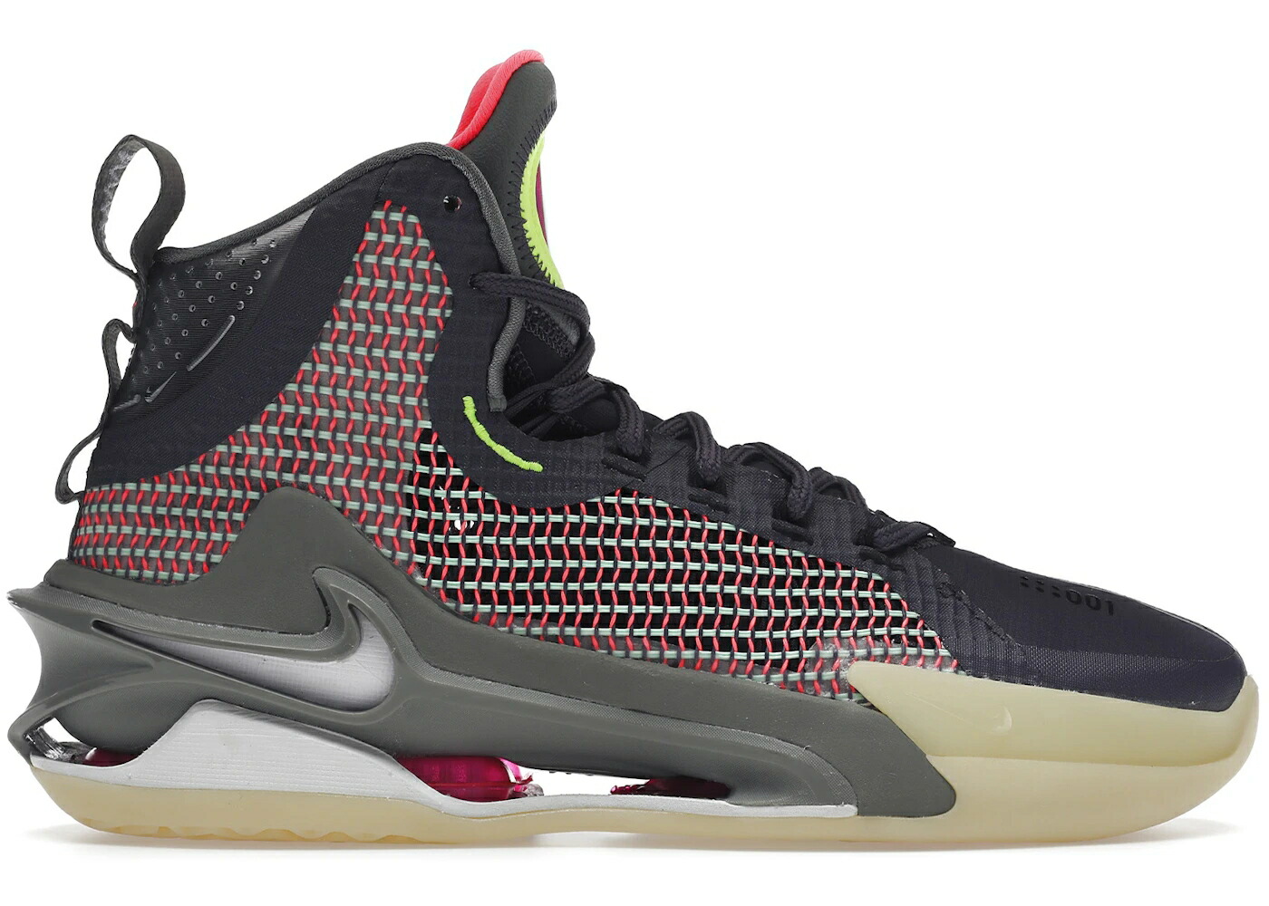 ナイキ 望遠レンズ 黒いこと 黒いこと 赤 赤いこと 薄墨色 薄墨色 スニーカー メンズ NIKE AIR ZOOM GT JUMP CHAOS / BLACK RED GREY GUM