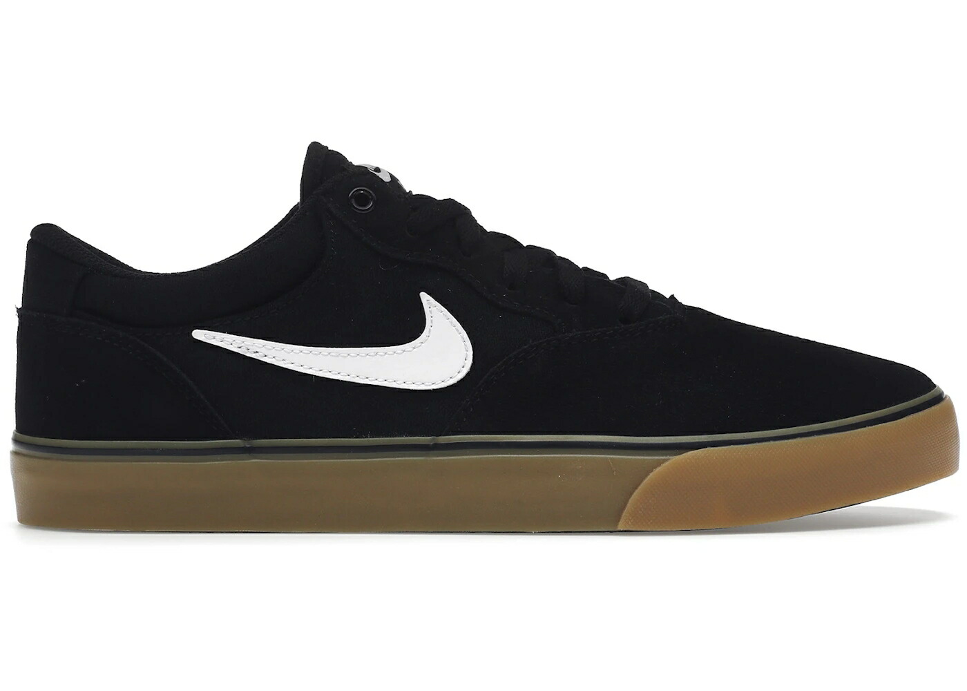 ナイキ エスビー 黒色 ブラック 白色 ホワイト スニーカー メンズ NIKE SB CHRON 2 BLACK GUM / BLACK WHITE GUM