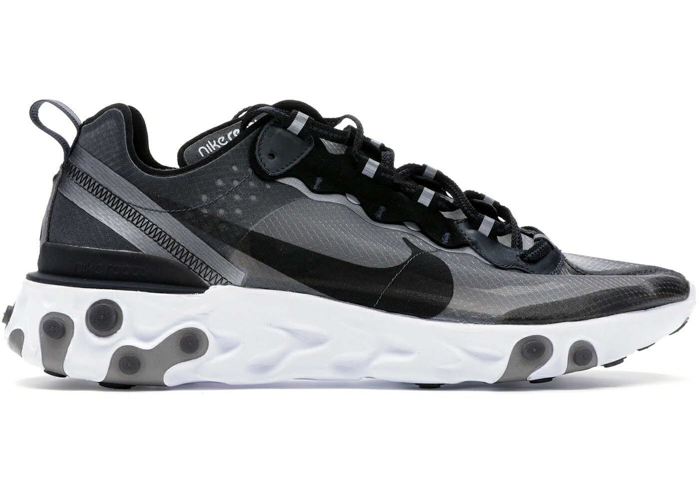 ナイキ リアクト エレメント 黒色 ブラック 白色 ホワイト スニーカー メンズ NIKE REACT ELEMENT 87 ANTHRACITE BLACK / ANTHRACITE BLACK WHITE 58,560円