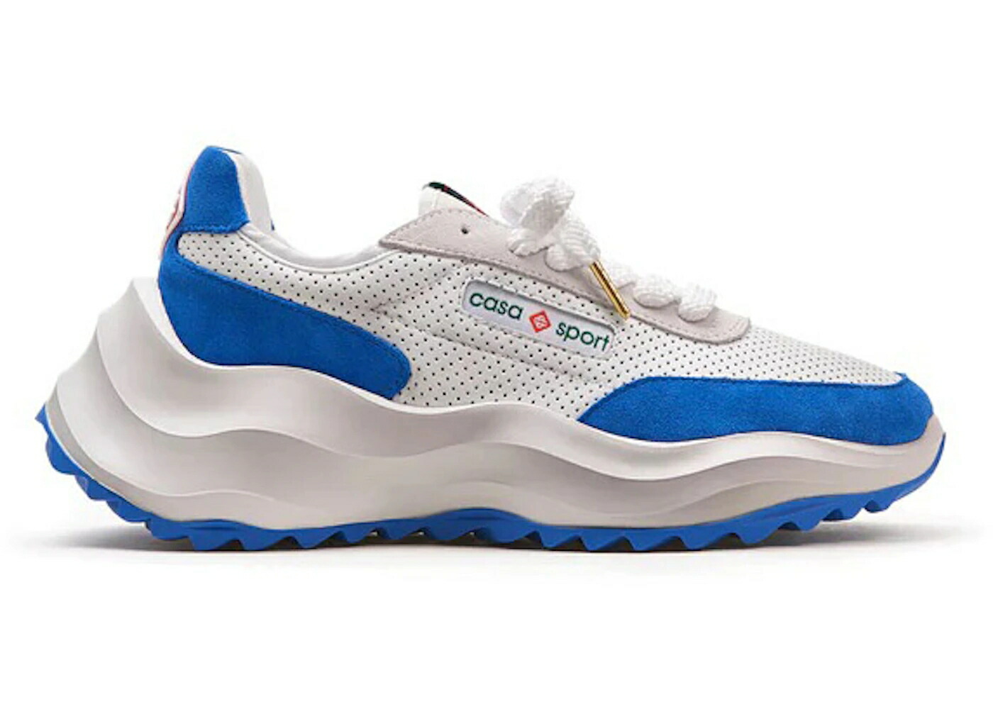 カサブランカ 白いこと 白いこと 青碧 青碧 スニーカー メンズ CASABLANCA ATLANTIS WHITE BLUE / WHITE BLUE