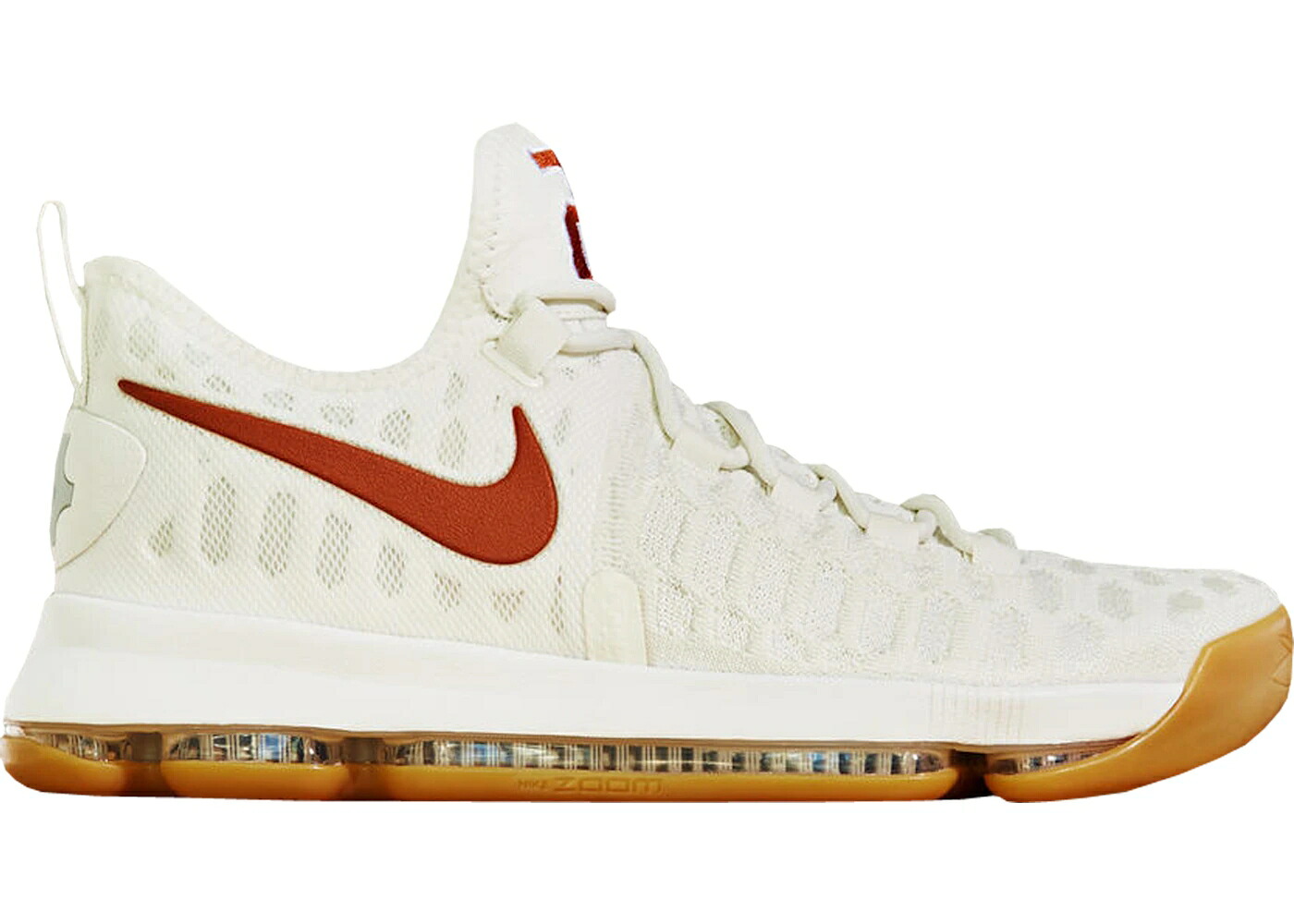 ナイキ １つ星の州 スニーカー メンズ NIKE KD 9 TEXAS / SAIL SAIL