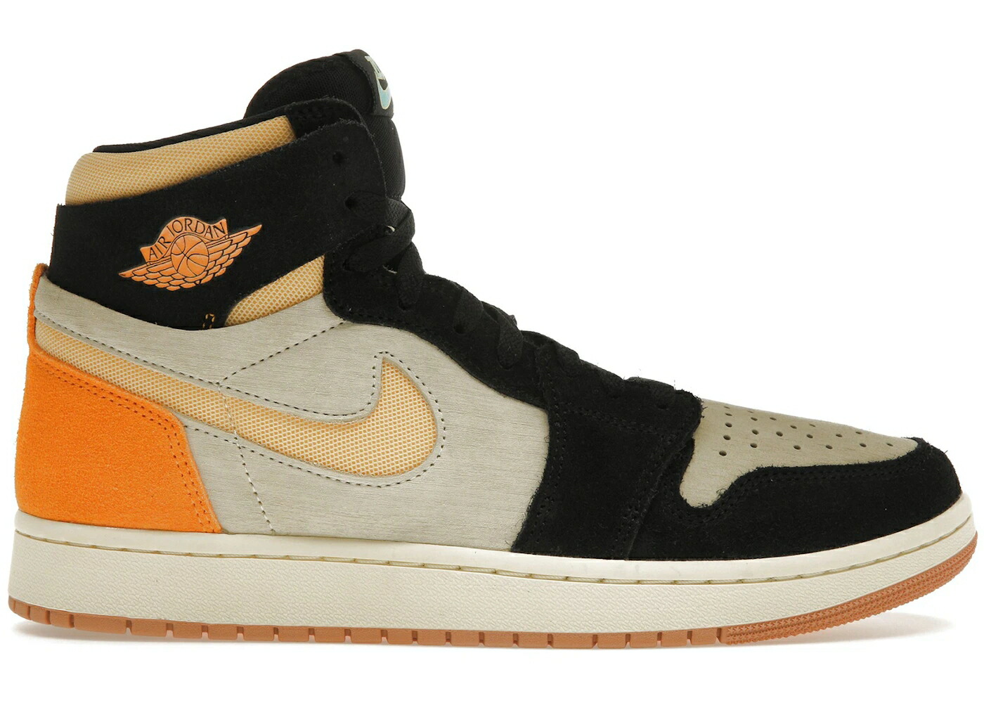 ナイキ ジョーダン ハイ ズーム 橙 オレンジ ゴールド 黒色 ブラック スニーカー メンズ JORDAN 1 HIGH ZOOM AIR CMFT 2 MUSLIN VIVID ORANGE / MUSLIN CELESTIAL GOLD BLACK 42,060円