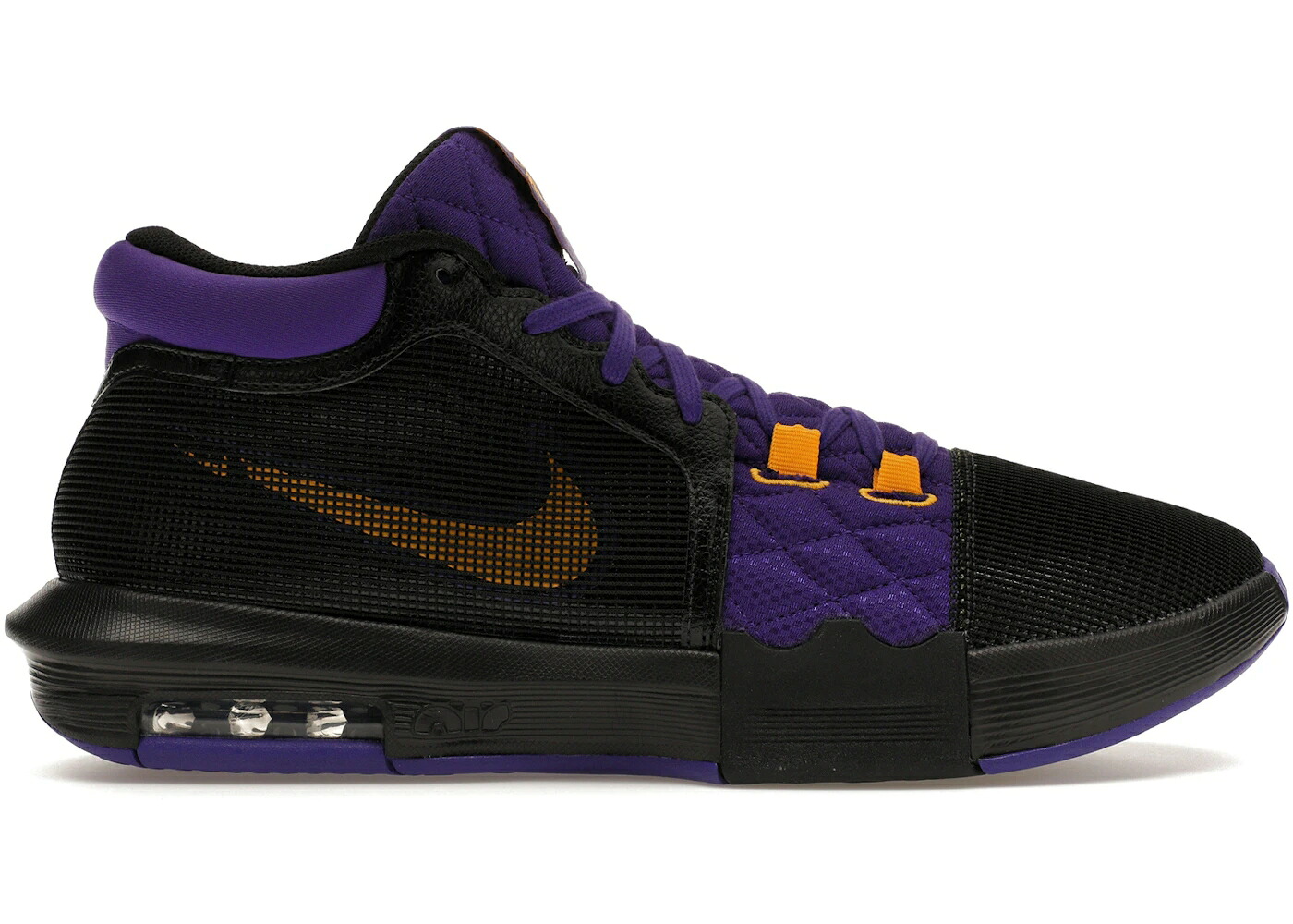 ナイキ レブロン レイカーズ 黒いこと 黒いこと ゴールド 活動の領域 ウィットネス スニーカー メンズ NIKE LEBRON WITNESS 8 LAKERS / BLACK UNIVERSITY GOLD FIELD