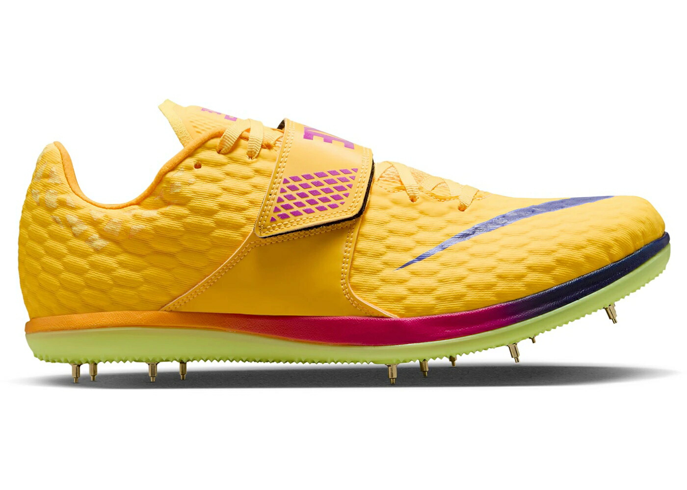 ナイキ ハイ エリート 藍色 インディゴ バースト メガ 青色 ブルー スニーカー メンズ NIKE HIGH JUMP ELITE CITRON PULSE INDIGO BURST / CITRON PULSE MEGA BLUE VIVID