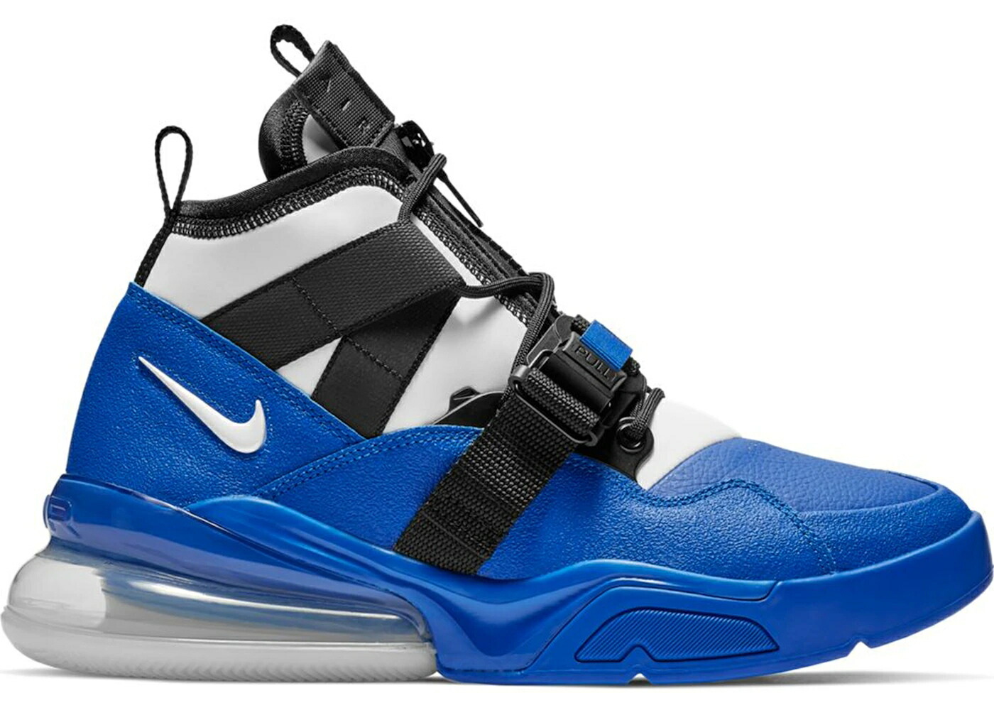 ナイキ 青色 ブルー 黒色 ブラック 白色 ホワイト エアフォース スニーカー メンズ NIKE AIR FORCE 270 UTILITY RACER BLUE / RACER BLUE BLACK WHITE