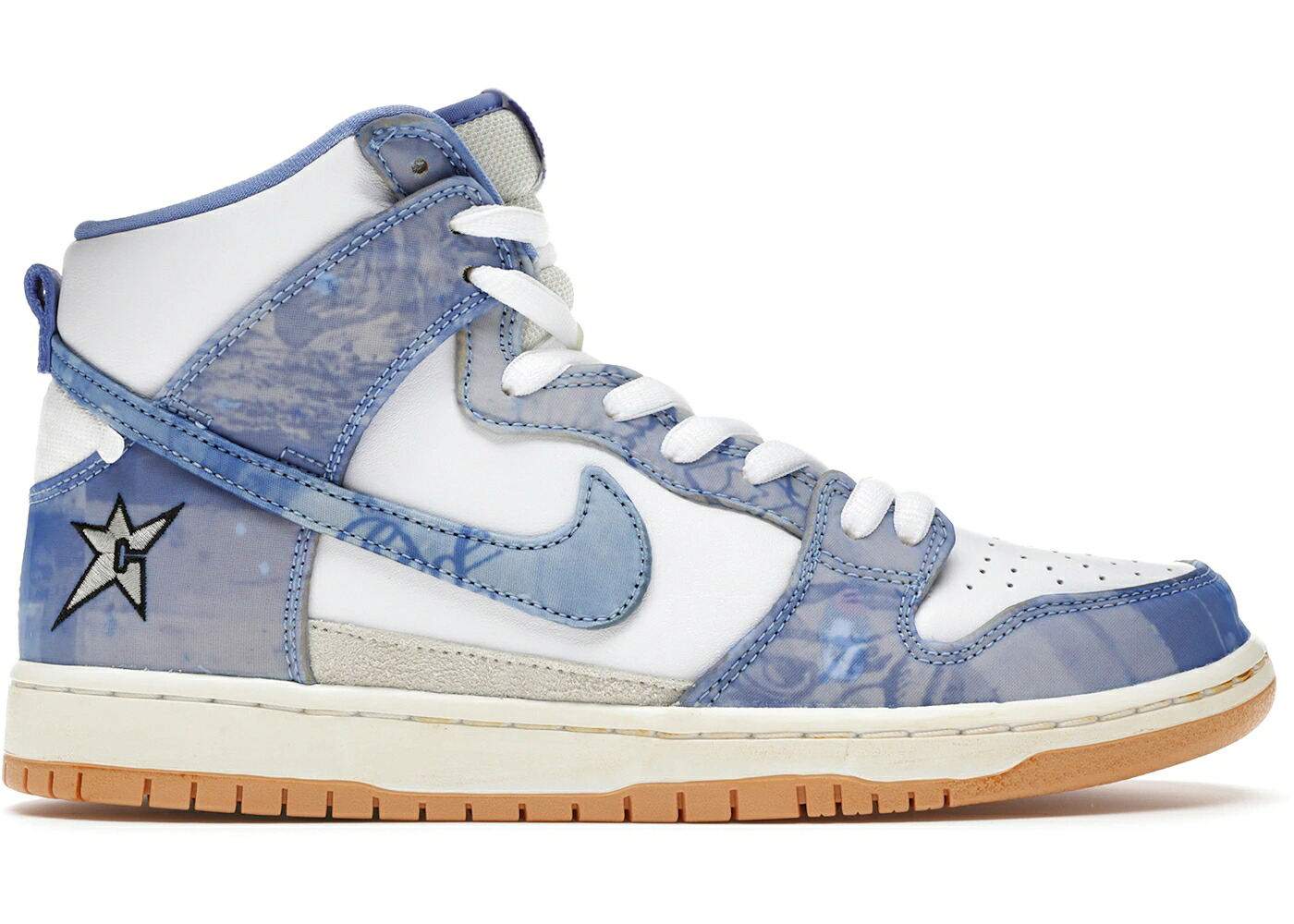 ナイキ エスビー ダンク ご機嫌 青味 青み 白いこと 白いこと ダンクハイ スニーカー メンズ NIKE SB DUNK HIGH CARPET COMPANY / BLUE WHITE GUM