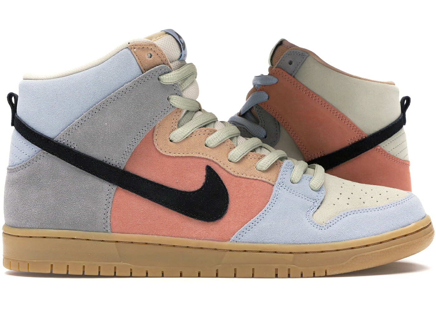 ナイキ エスビー ダンク 御機嫌 スペクトラム 黒いこと 黒いこと ダンクハイ スニーカー メンズ NIKE SB DUNK HIGH SPECTRUM / MULTI COLOR BLACK GUM