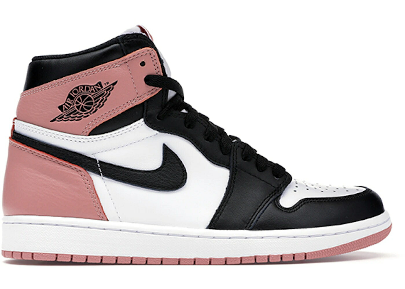 ナイキ ジョーダン ハイ ピンク 白色 ホワイト 黒色 ブラック スニーカー メンズ JORDAN 1 RETRO HIGH RUST PINK / WHITE BLACK RUST PINK