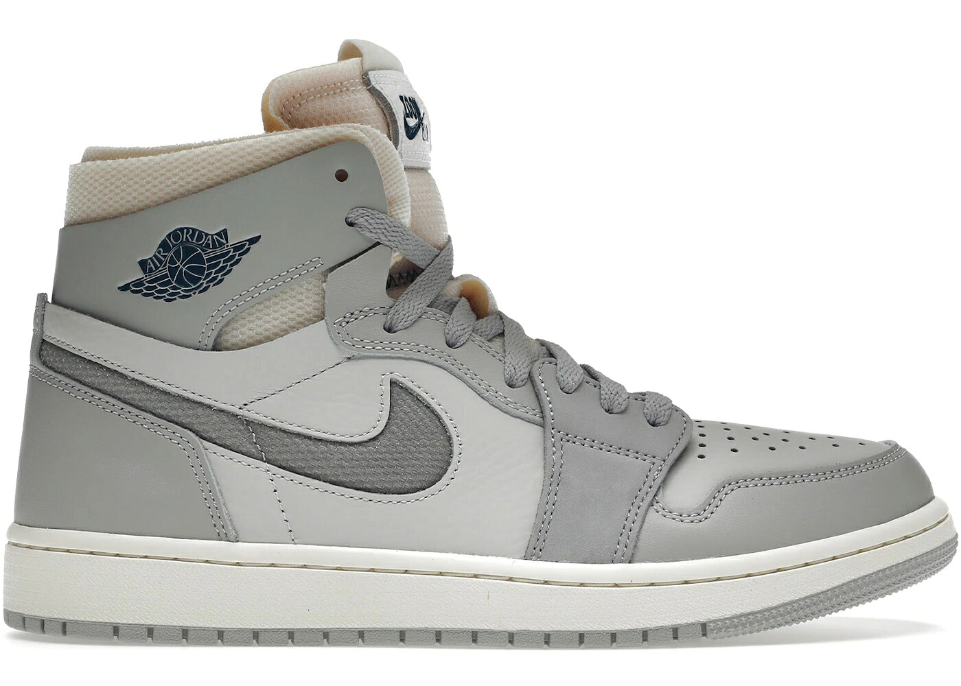 ナイキ ジョーダン 御機嫌 望遠レンズ 薄墨色 薄墨色 スニーカー メンズ JORDAN 1 HIGH ZOOM AIR CMFT LONDON / PHOTON DUST LIGHT SMOKE GREY