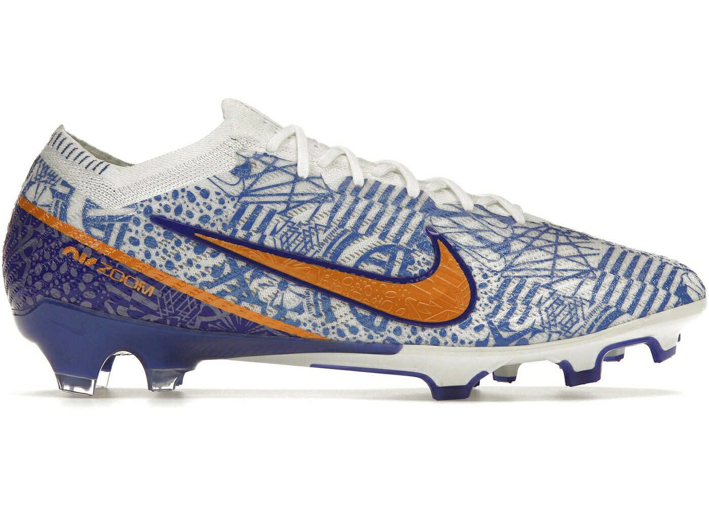 ナイキ ズーム エリート プロ 白色 ホワイト コンコルド コンコード 青色 ブルー スニーカー メンズ NIKE ZOOM MERCURIAL VAPOR 15 ELITE FG PRO CR7 AZULEJO / WHITE CONCORD MEDIUM BLUE