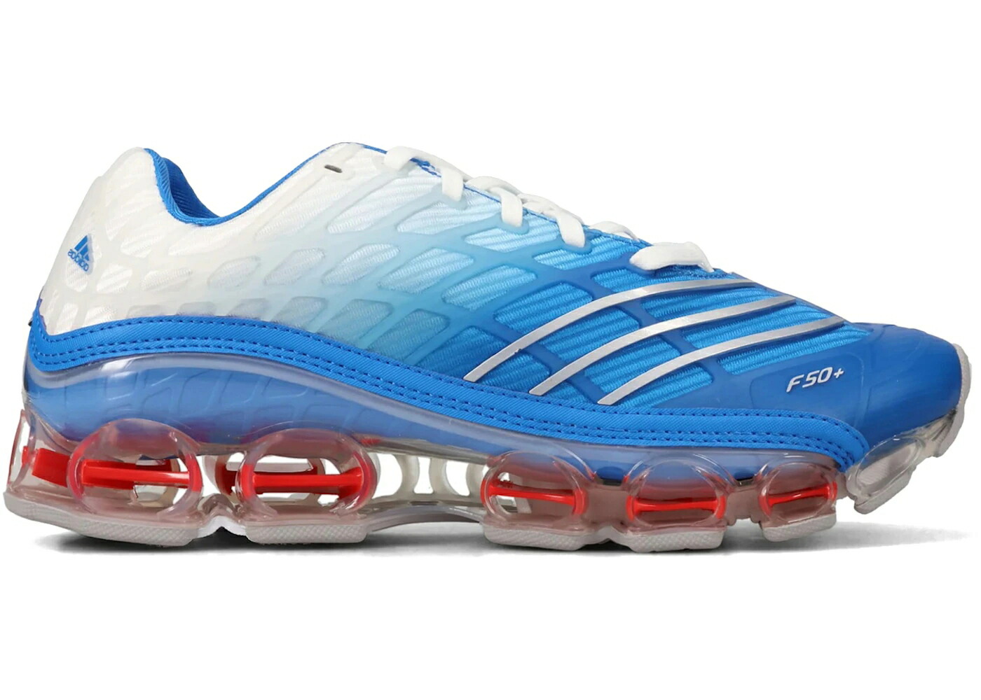 アディダス ブルーバード 白色 ホワイト 銀色 シルバー スニーカー メンズ ADIDAS MEGARIDE F50 BLUEBIRD WHITE / BLUEBIRD SILVER METALLIC