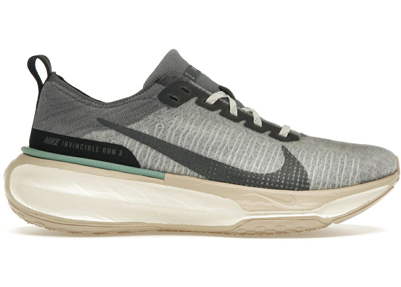 ナイキ ラン クール 灰色 グレー 黒色 ブラック スニーカー メンズ NIKE ZOOMX INVINCIBLE RUN 3 COOL GREY PEWTER / COOL GREY PEWTER IRON GREY BLACK
