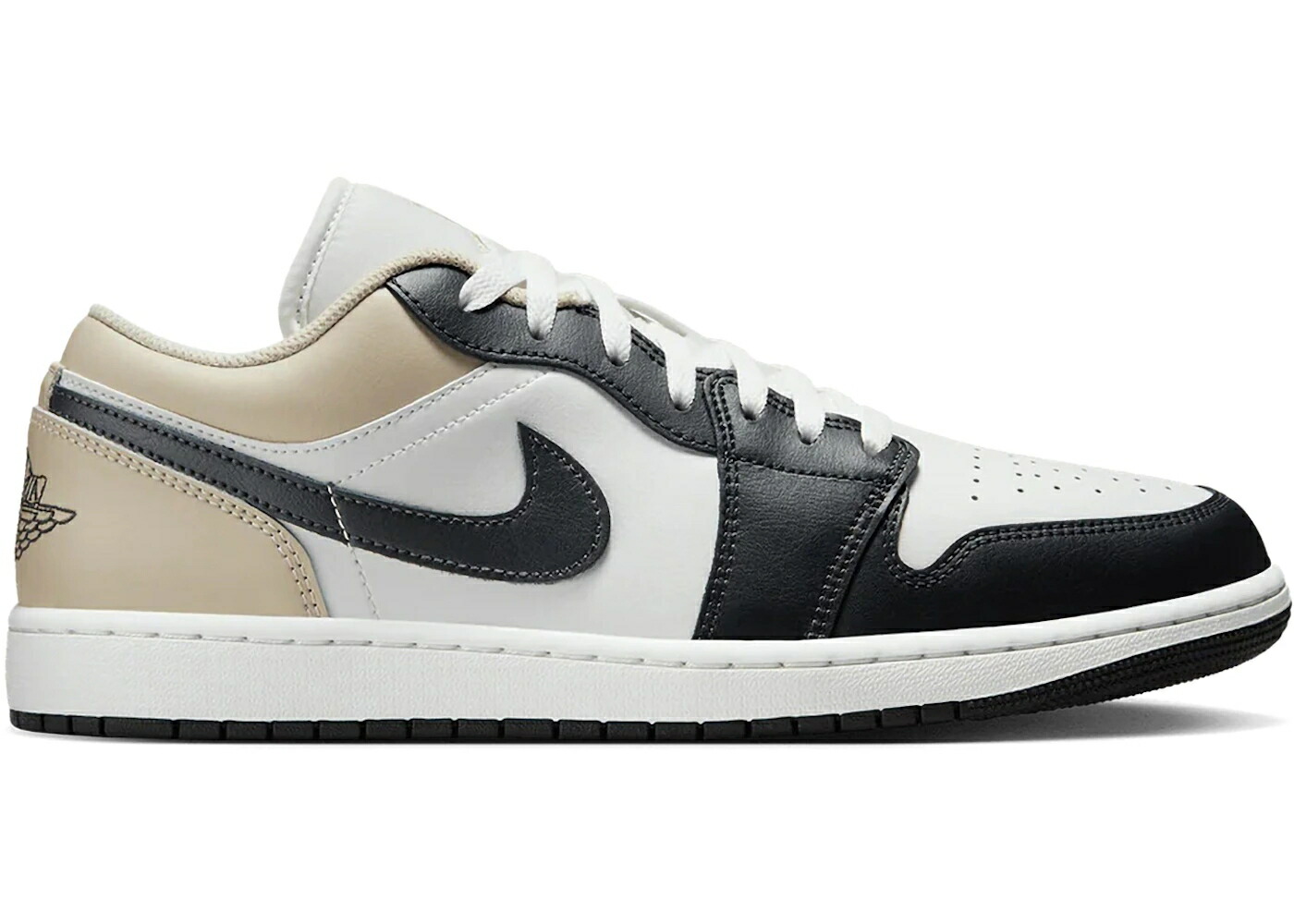 ナイキ ジョーダン 黒色 ブラック 白色 ホワイト スニーカー メンズ JORDAN 1 LOW BLACK TOE RATTAN / SUMMIT WHITE RATTAN OFF NOIR