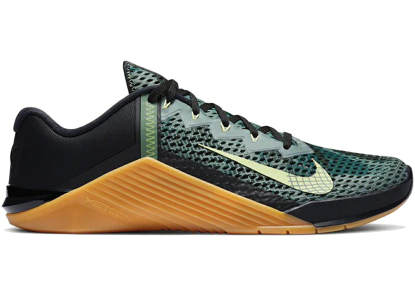 ナイキ 家鴨柄 黒いこと 黒いこと 赤銅色 赤銅色 スニーカー メンズ NIKE METCON 6 CAMO / BLACK LIMELIGHT GUM MEDIUM BROWN
