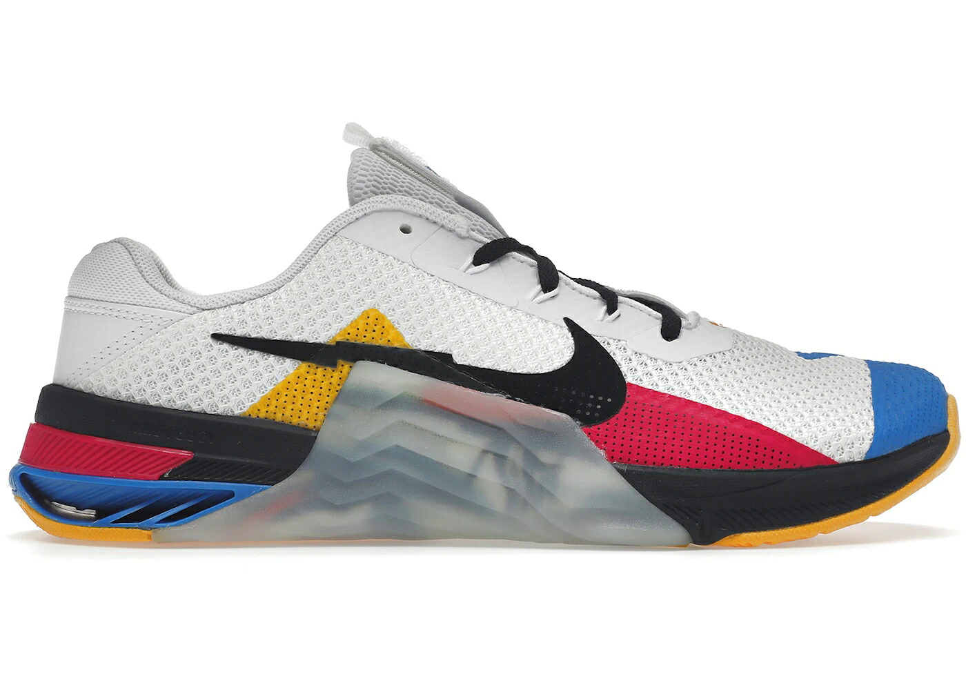 ナイキ 白色 ホワイト ピンク ゴールド スニーカー メンズ NIKE METCON 7 WHITE PINK PRIME / WHITE UNIVERSITY GOLD PINK PRIME｜スニケス