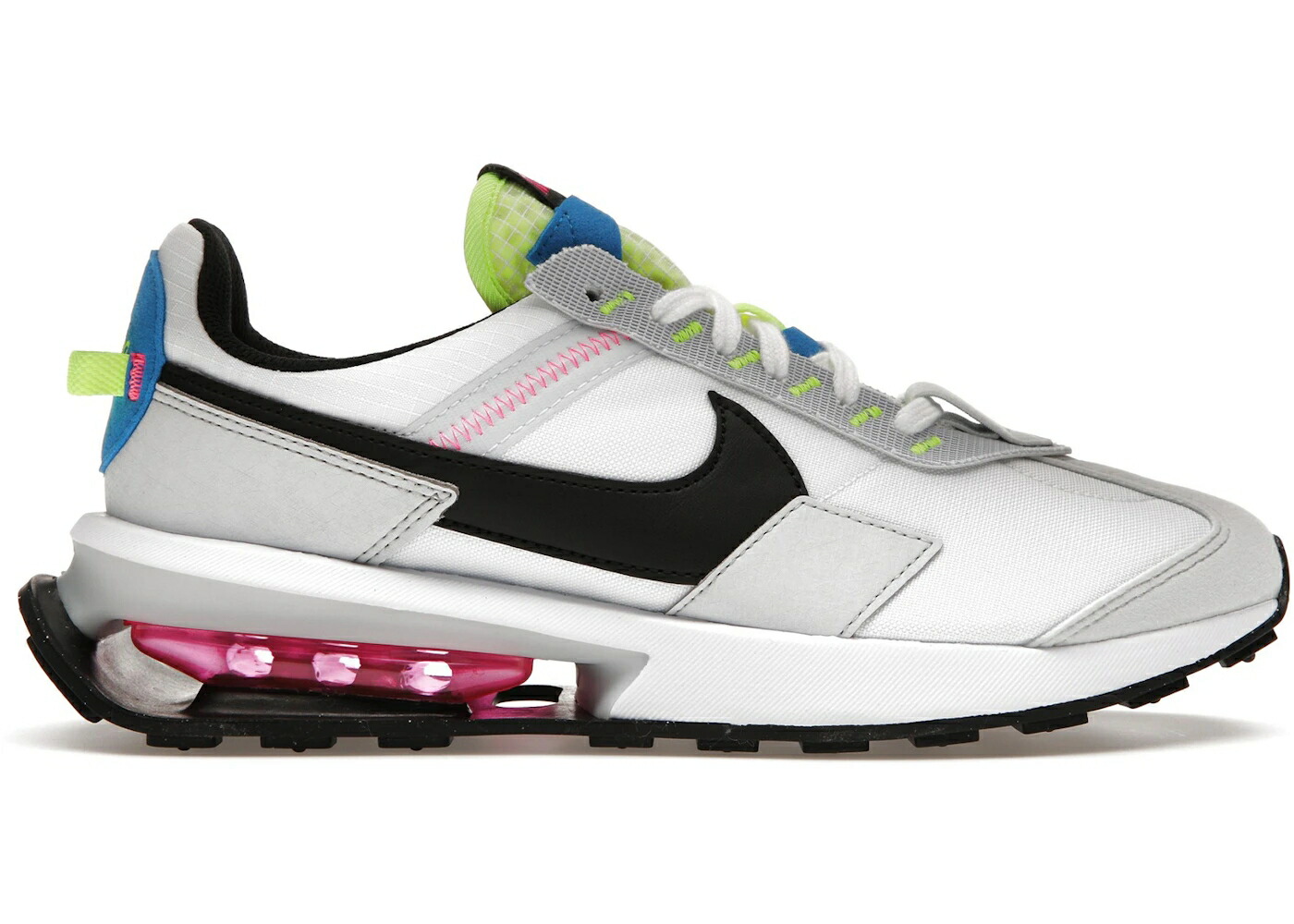 ナイキ マックス 白色 ホワイト ピュア プラチナム 黒色 ブラック エアマックス スニーカー メンズ NIKE AIR MAX PRE-DAY WHITE PURE PLATINUM VOLT / WHITE PURE PLATINUM VOLT BLACK