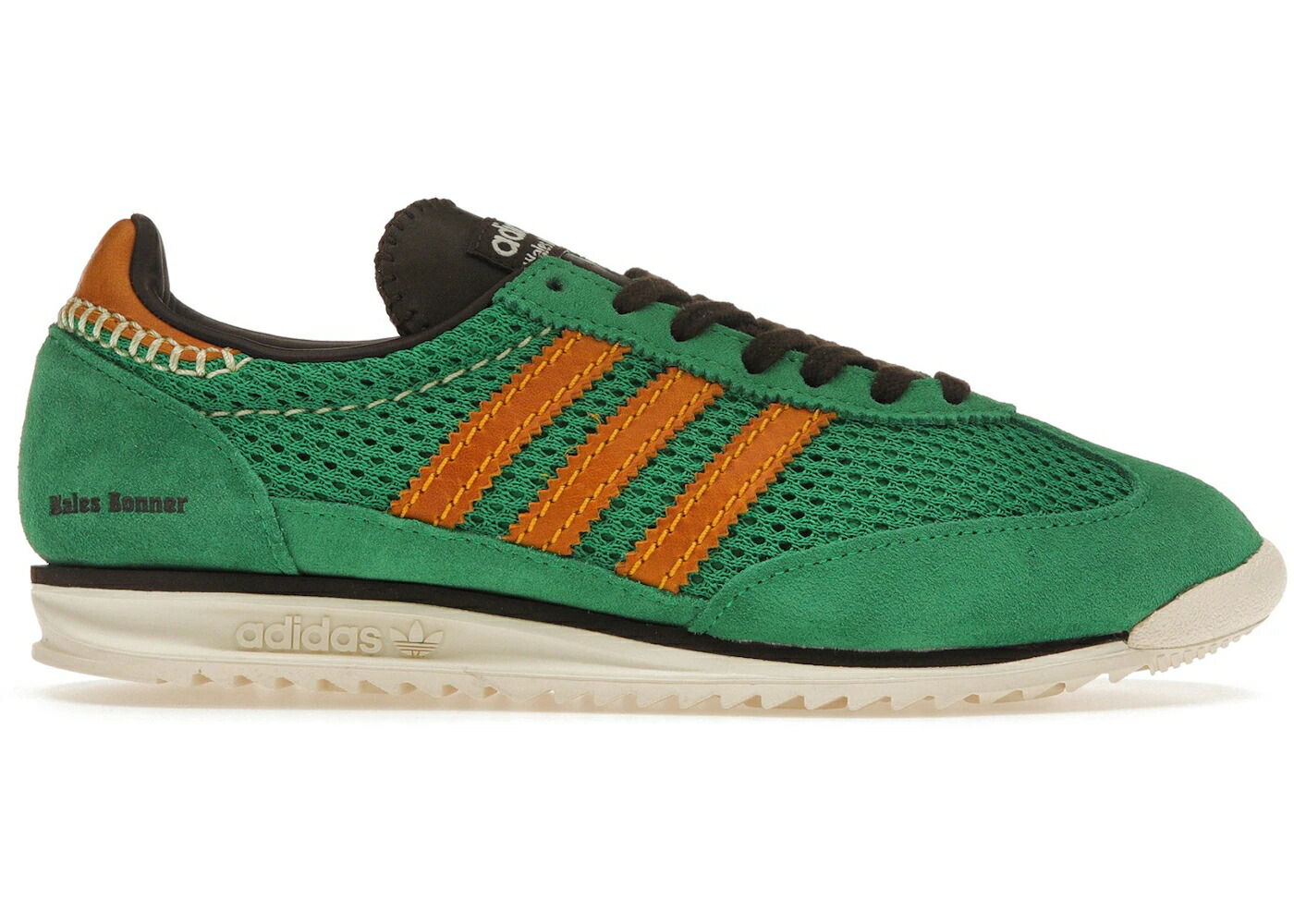アディダス ニット 緑 グリーン チーム ゴールド スニーカー メンズ ADIDAS SL 72 KNIT WALES BONNER GREEN / TEAM GREEN COLLEGIATE GOLD DARK
