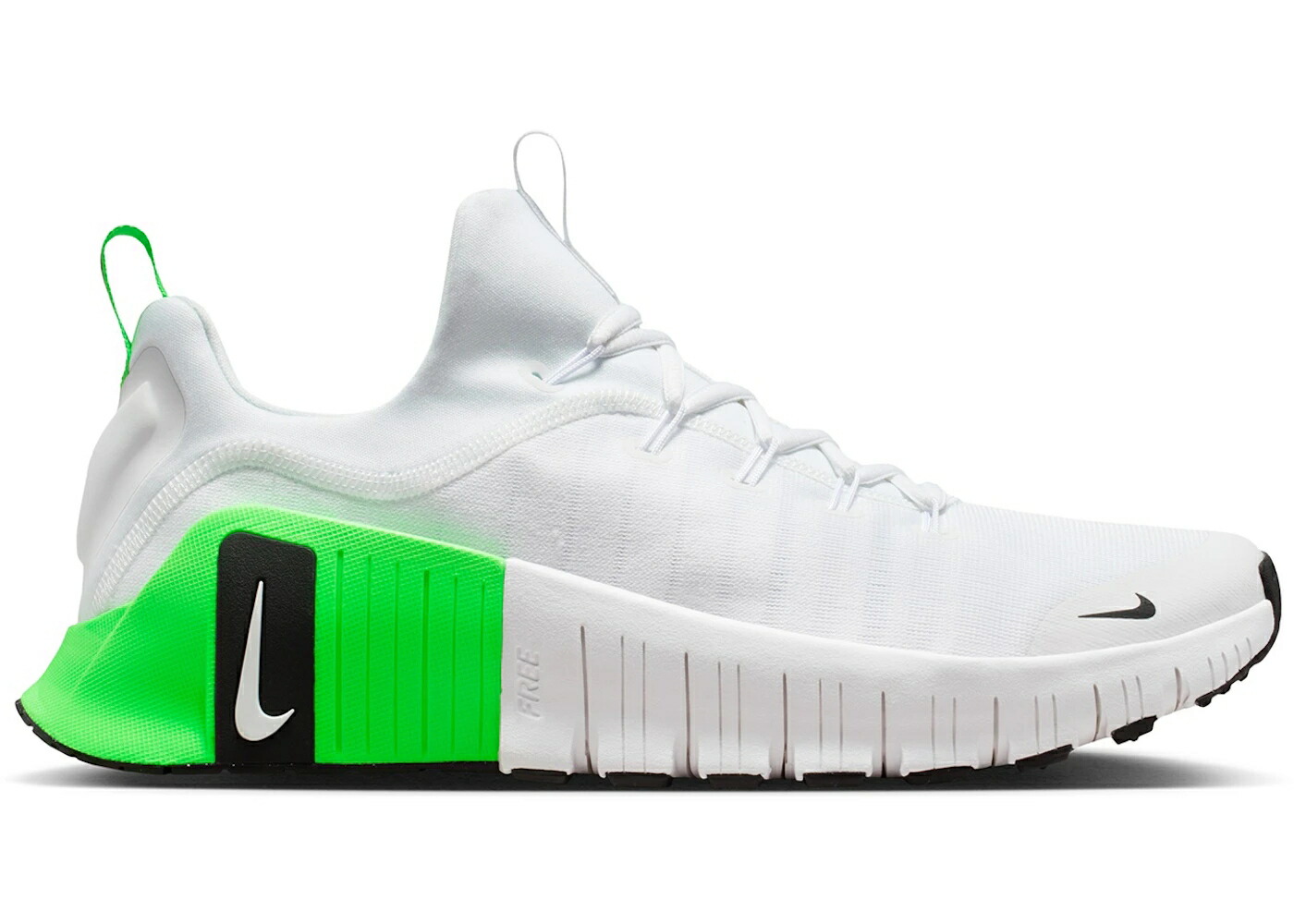 ナイキ フリー 白色 ホワイト 緑 グリーン ストライク 黒色 ブラック スニーカー メンズ NIKE FREE METCON 6 WHITE GREEN STRIKE BLACK / WHITE GREEN STRIKE BLACK BLACK