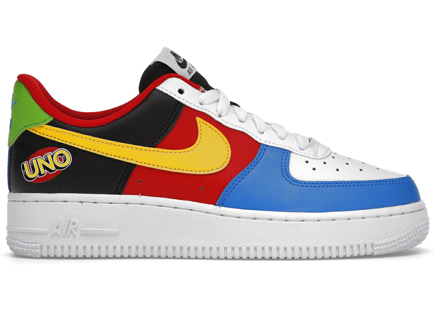 ナイキ 白いこと 白いこと 黄味がかった 黄色 赤 赤いこと 空軍 \u002707 スニーカー メンズ NIKE AIR FORCE 1 LOW QS UNO / WHITE YELLOW ZEST UNIVERSITY RED