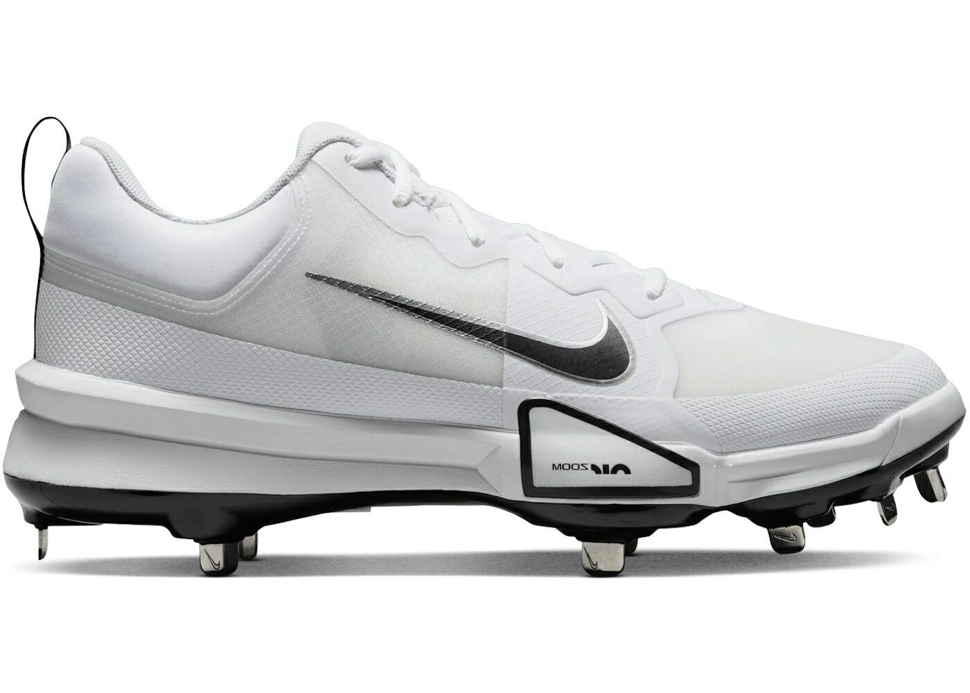 ナイキ ズーム プロ 白色 ホワイト ピュア プラチナム 銀色 シルバー 黒色 ブラック スニーカー メンズ NIKE FORCE ZOOM TROUT 9 PRO WHITE PURE PLATINUM METALLIC SILVER BLACK / WHITE PURE PLATINUM METALLIC