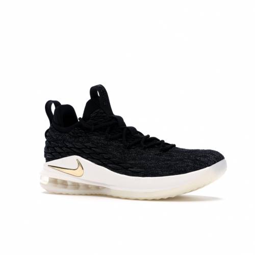 nike lebron 15 low black metallic gold