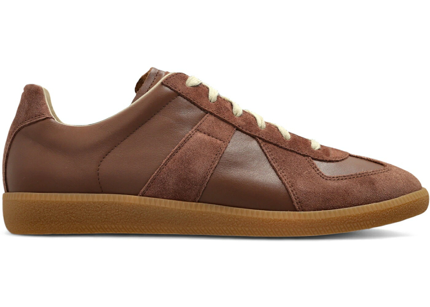 メゾンマルジェラ 茶色 ブラウン スニーカー メンズ MAISON MARGIELA MAISON MARGIELA REPLICA DIRTY WASH BROWN /