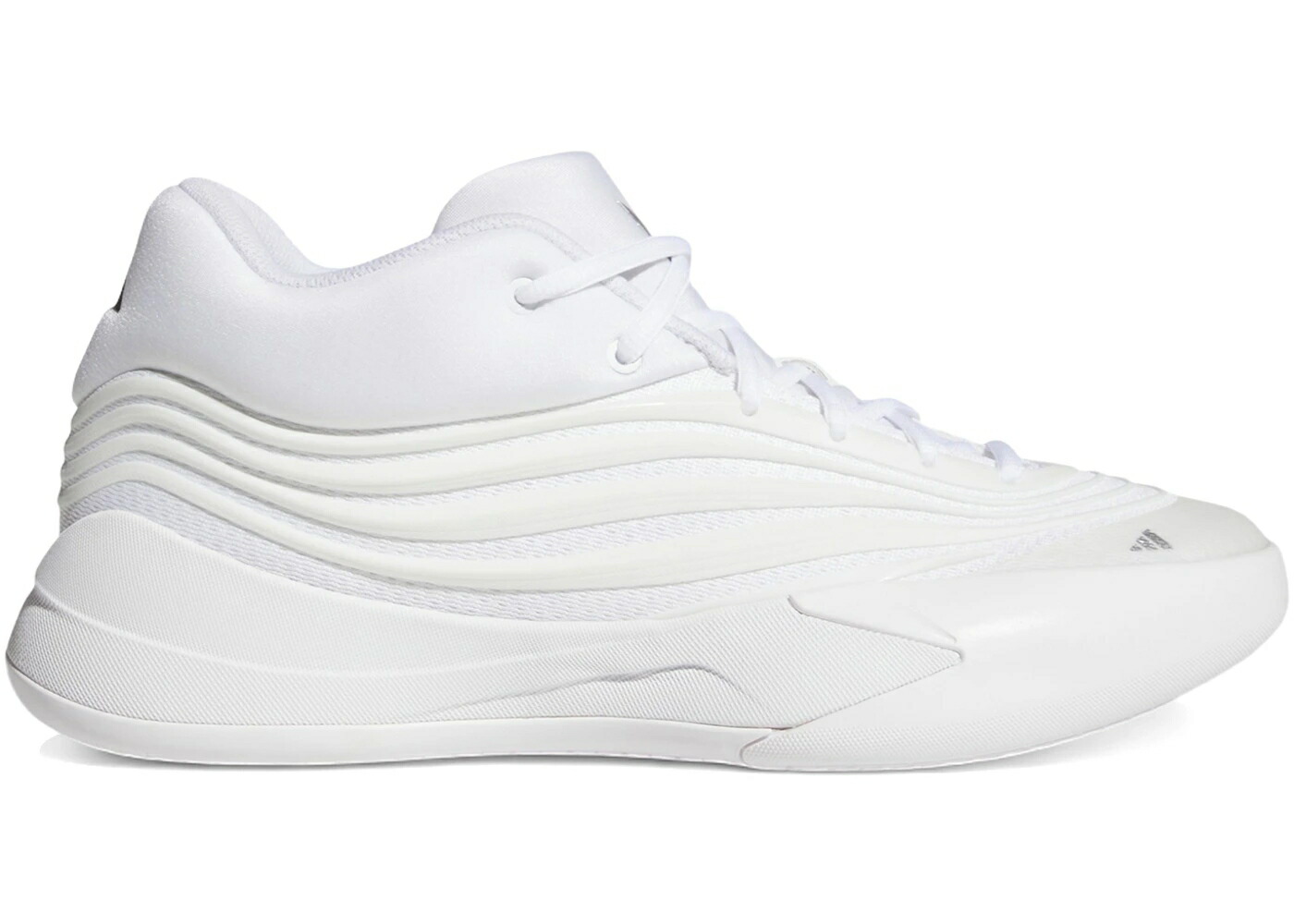 アディダス 白色 ホワイト ゼロ 銀色 シルバー スニーカー メンズ ADIDAS DAME 10 TRIPLE WHITE / CLOUD WHITE ZERO METALIC SILVER