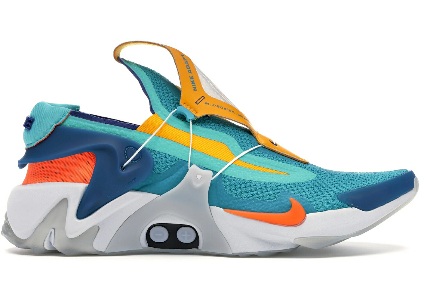 ナイキ アダプト ハラチ 翡翆 ジェード 橙 オレンジ色 スニーカー メンズ NIKE ADAPT HUARACHE HYPER JADE (US CHARGER) / HYPER JADE TOTAL ORANGE