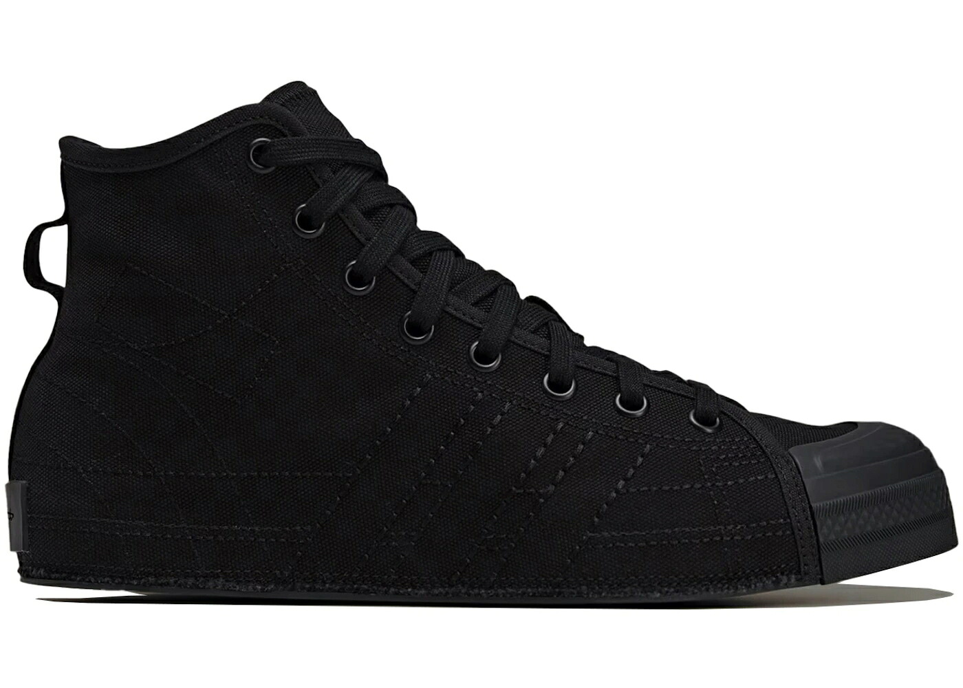 アディダス 黒色 ブラック スニーカー メンズ ADIDAS Y-3 NIZZA HI TRIPLE BLACK / BLACK BLACK BLACK｜スニケス