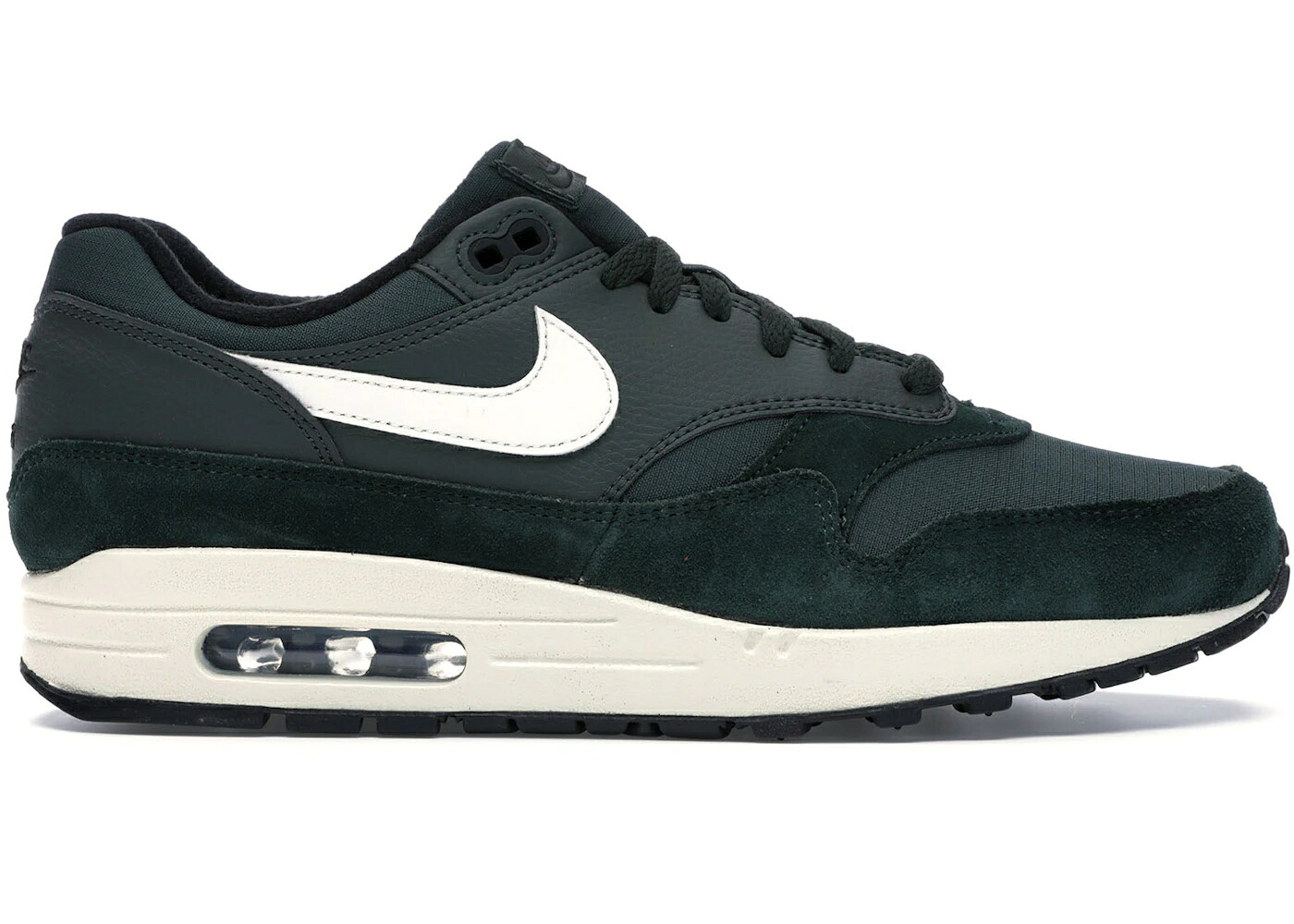 ナイキ マックス 緑 緑であること 黒いこと 黒いこと エア湖マックス スニーカー メンズ NIKE AIR MAX 1 OUTDOOR GREEN / OUTDOOR GREEN BLACK SAIL