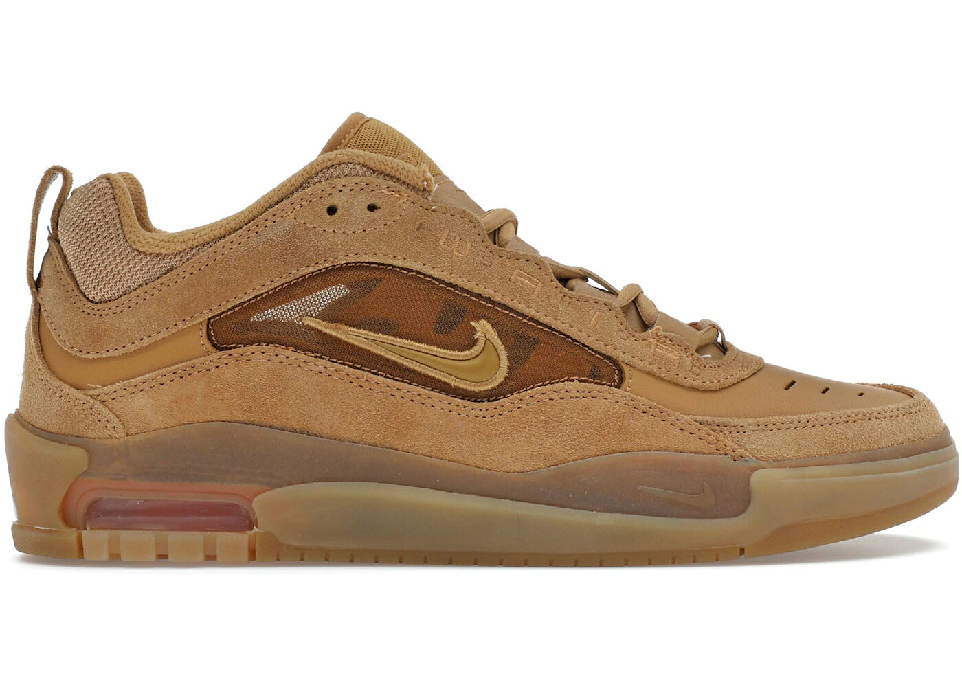 ナイキ エスビー マックス 橙 オレンジ色 ウィート 大気圏マックス スニーカー メンズ NIKE SB AIR MAX ISHOD WAIR FLAX / FLAX FLAX SAFETY ORANGE WHEAT