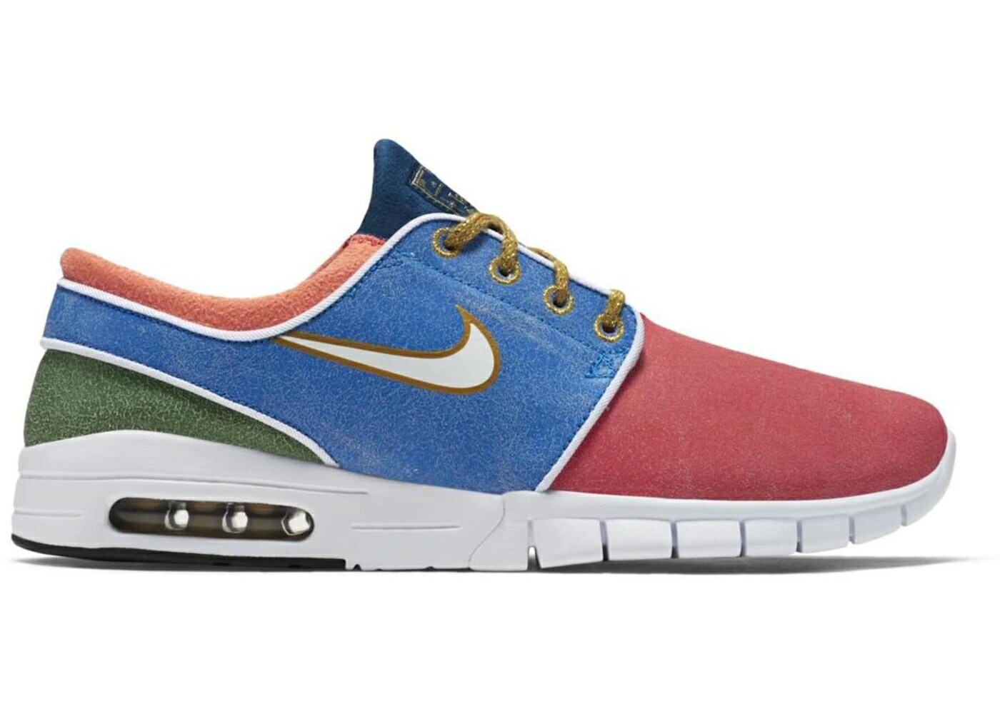 ナイキ エスビー マックス リオ 青み 青色 緑 緑であること 白いこと 白いこと スニーカー メンズ NIKE SB STEFAN JANOSKI MAX CNCPTS MOSAIC / RIO PHOTO BLUE GORGE GREEN WHITE