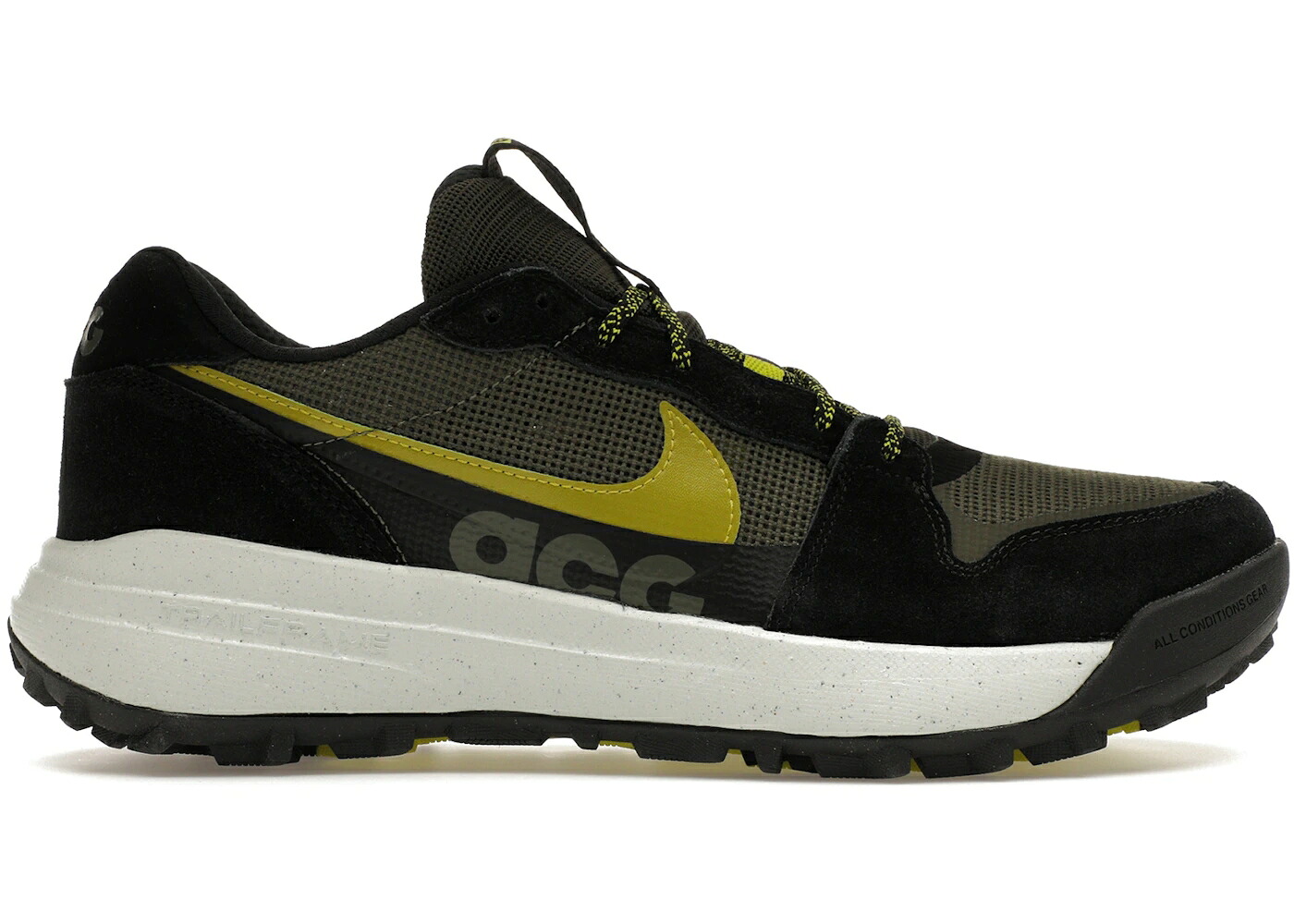 ナイキ 積貨委託貨物 カーキ 黒いこと 黒いこと スニーカー メンズ NIKE ACG LOWCATE CARGO KHAKI / CARGO KHAKI BLACK BRIGHT CACTUS