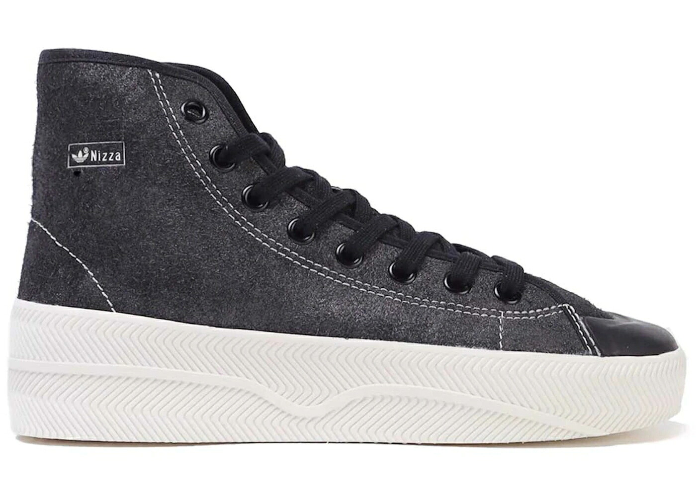 アディダス なめし革 黒いこと 黒いこと 中核グループ 白いこと 白いこと スニーカー メンズ ADIDAS NIZZA 2 LEATHER BLACK / CORE BLACK CORE BLACK OFF WHITE