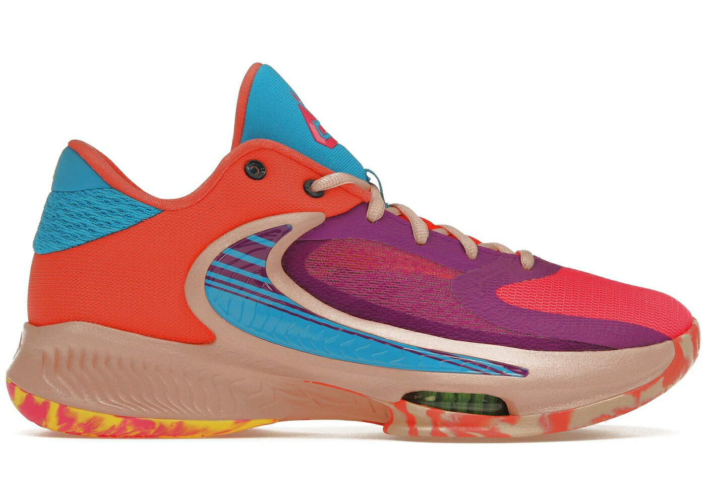 ナイキ ズーム 紫 パープル レーザー 青色 ブルー ズームフリーク スニーカー メンズ NIKE ZOOM FREAK 4 BARRIER REEF / VIVID PURPLE LASER BLUE HYPER