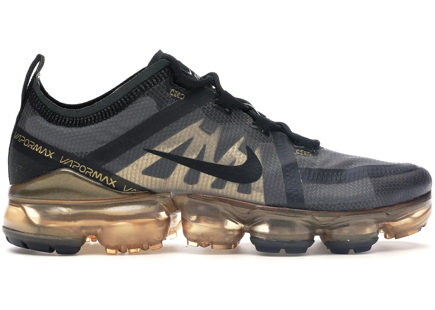 ナイキ 黒いこと 黒いこと ゴールド エアヴェイパーマックス スニーカー メンズ NIKE AIR VAPORMAX 2019 BLACK METALLIC GOLD / BLACK BLACK METALLIC GOLD