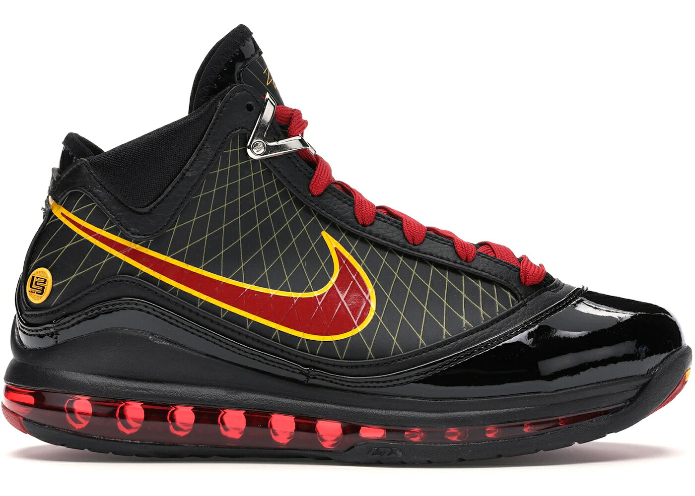 ナイキ レブロン 黒いこと 黒いこと 赤 赤いこと スニーカー メンズ NIKE LEBRON 7 FAIRFAX AWAY (2020) / BLACK VARSITY RED VARSITY MAIZE