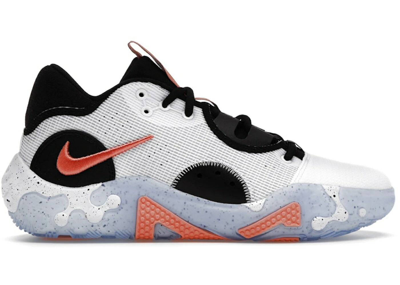 ナイキ 白色 ホワイト 黒色 ブラック クリムゾン スニーカー メンズ NIKE PG 6 FLUORO / WHITE BLACK BRIGHT CRIMSON