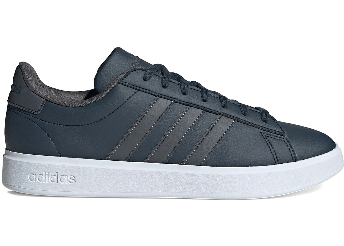アディダス 地びた 厚地の外套 薄墨色 薄墨色 白いこと 白いこと 2.0 スニーカー メンズ ADIDAS GRAND COURT AURORA INK GREY SIX CLOUD WHITE / AURORA INK GREY SIX CLOUD WHITE