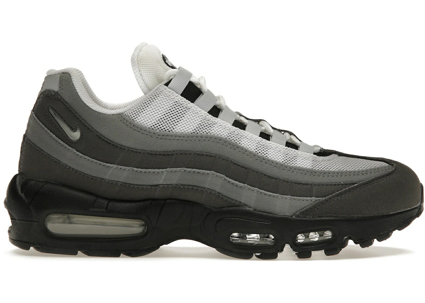 ナイキ マックス スウッシュ スウォッシュ 灰色 グレー 白色 ホワイト エアマックス スニーカー メンズ NIKE AIR MAX 95 JEWEL SWOOSH GREY / DARK GREY GREY WHITE