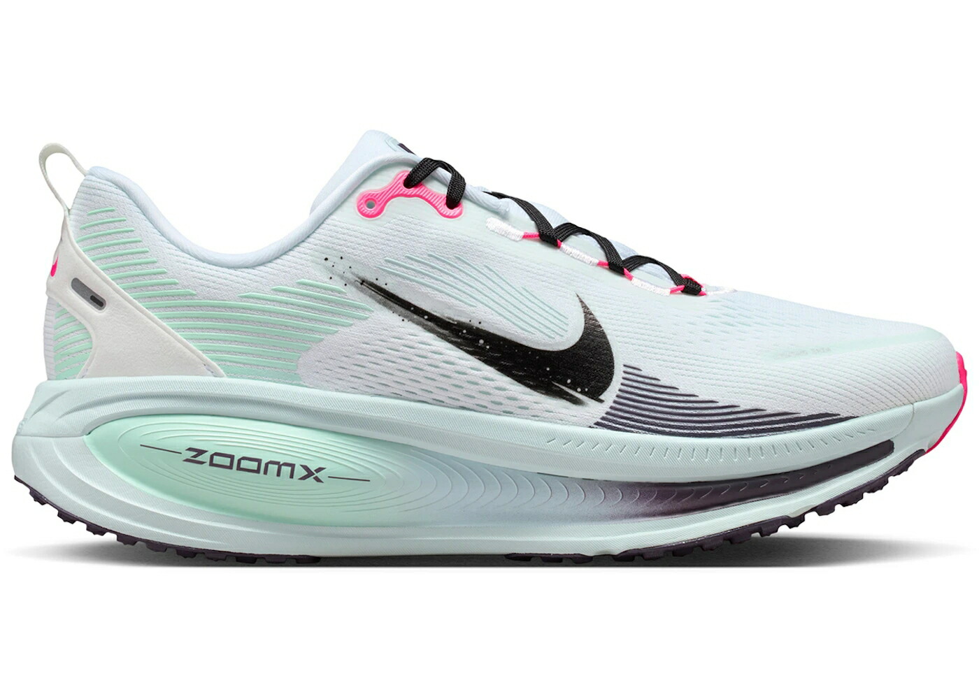 ナイキ 白色 ホワイト 青色 ブルー ピンク スニーカー メンズ NIKE VOMERO 18 WHITE GLACIER BLUE HYPER PINK / WHITE GLACIER BLUE HYPER PINK