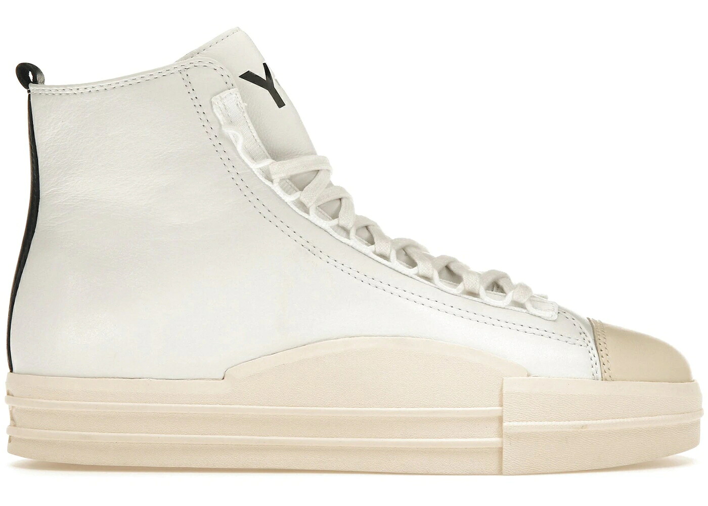アディダス ミッド 中核グループ 白いこと 白いこと 黒いこと 黒いこと スニーカー メンズ ADIDAS Y-3 YUBEN MID CORE WHITE / CORE WHITE BLACK ECRU TINT